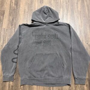 Taylor Swift Reputation There Will Be No Explanation Gray Oversized Hoodie M/L